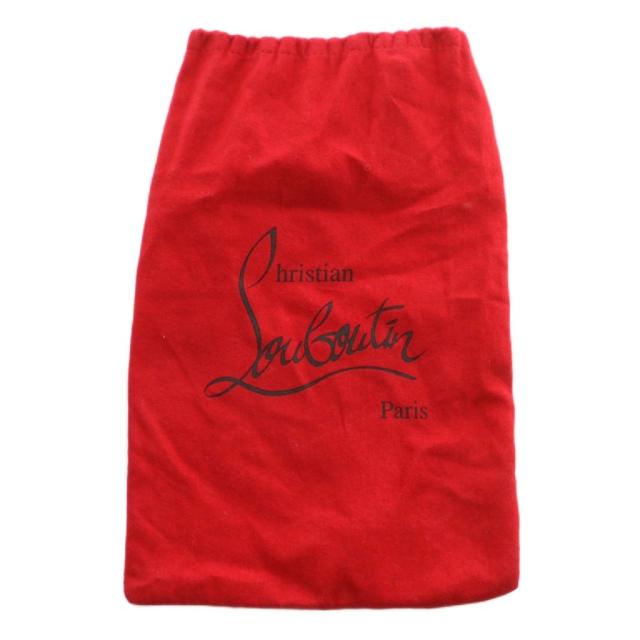 【中古】Christian louboutin ブーティ サイドゴア レザー ポインテッドトゥ ハイヒール 36.5 23.5cm 黒