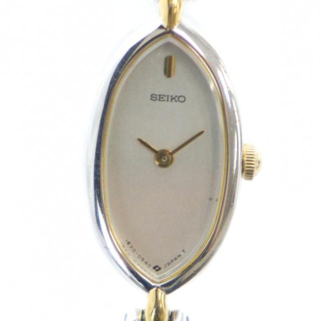 【中古】セイコー SEIKO ジャンク品 1E20-5270 腕時計 ウォッチ クォーツ ロゴ シルバー色 ゴールド色 ■GY11 /MQ 7,056円