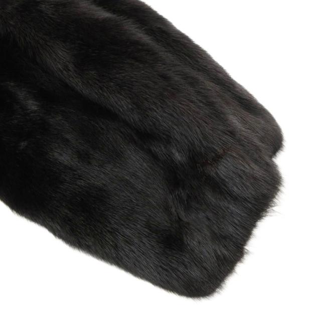 サガミンク✨ミンクファー 毛皮 コート 11号 金茶 ブラウン 女優襟 銀