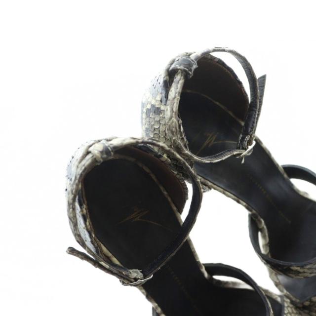 【中古】ジュゼッペザノッティデザイン GIUSEPPE ZANOTTI DESIGN サンダル ハイヒール ロゴ ストラップ レザー 36 中古】ジュゼッペザノッティデザイン GIUSEPPE ZANOTTI DESIGN