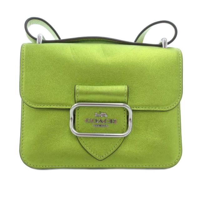 【中古】コーチ COACH ショルダーバッグ レザー 革 ロゴ 緑 グリーン CO923 /JS ■GY18 レディース