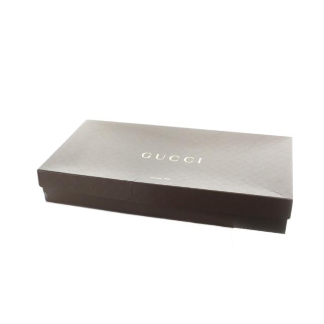 【中古】グッチ GUCCI ロングブーツ ウェッジソール 厚底 ロゴ スエード 34.5 21.5cm 黒 ブラック 296265 ■GY17