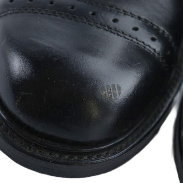 【中古】ダブルアールエル RRL バワリーブーツ ショートブーツ ラウンドトゥ ロゴ レザー 10 28.5cm 黒 ブラック