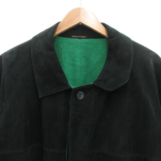 中古】ジリ ZILLI ジリー レザー コート ステンカラー ロング 裏地