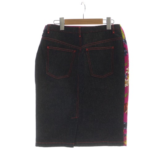 中古】ドルチェ&ガッバーナ ドルガバ DOLCE&GABBANA ミドルスカート 花