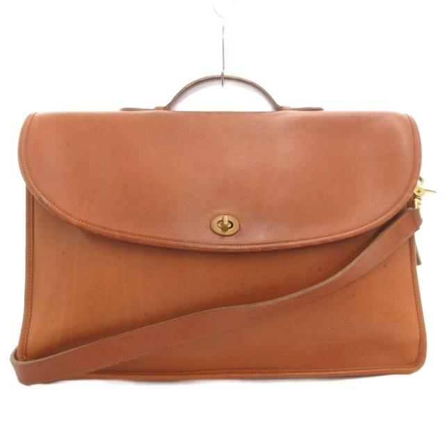 【中古】COACH オールドコーチ ヴィンテージ 214 ブリーフケース ビジネスバッグ ショルダー 2WAY 斜め掛け レザー