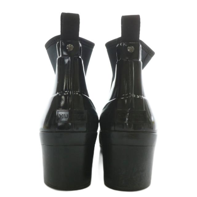 中古】ハンター リファインド ミッド ヒール グロス 長靴 レインブーツ