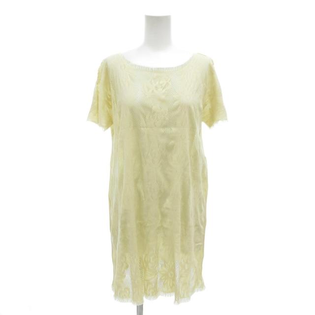 【中古】プリーツプリーズ PLEATS PLEASE イッセイミヤケ 美品 カットソー レース フリンジ 半袖 3