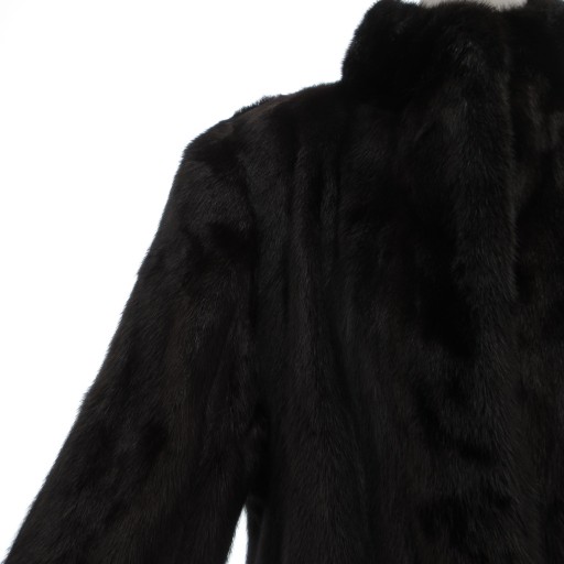 【中古】サガミンク SAGA MINK ベル ビジョン Belle Vison 銀サガ ファーコート 毛皮 ミンクファー ミドル 9 黒 中古】サガミンク SAGA MINK ベル ビジョン Belle Vison 銀サガ ファー