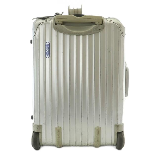 【中古】リモワ RIMOWA 925.52 シルバーインテグラル 2輪 キャリーケース スーツケース アルミ 機内持込可 32L 青ロゴ_1