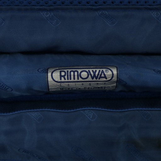 【中古】リモワ RIMOWA 925.52 シルバーインテグラル 2輪 キャリーケース スーツケース アルミ 機内持込可 32L 青ロゴ_3