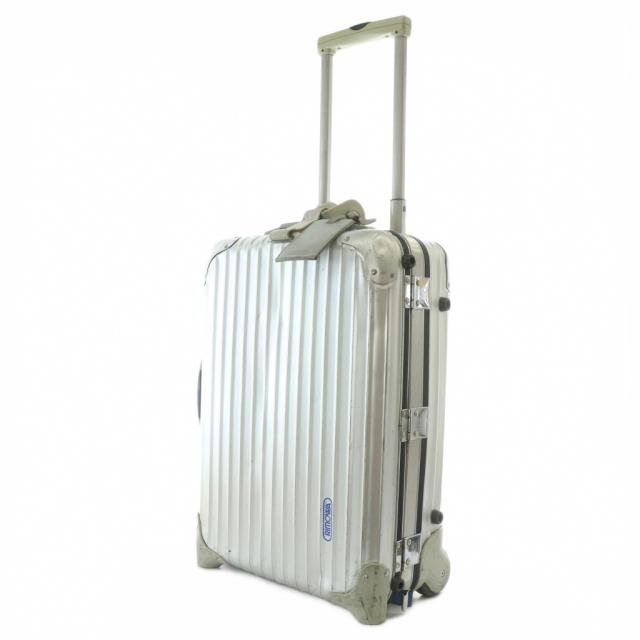 【中古】リモワ RIMOWA 925.52 シルバーインテグラル 2輪 キャリーケース スーツケース アルミ 機内持込可 32L 青ロゴ_4