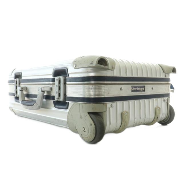 【中古】リモワ RIMOWA 925.52 シルバーインテグラル 2輪 キャリーケース スーツケース アルミ 機内持込可 32L 青ロゴ_5