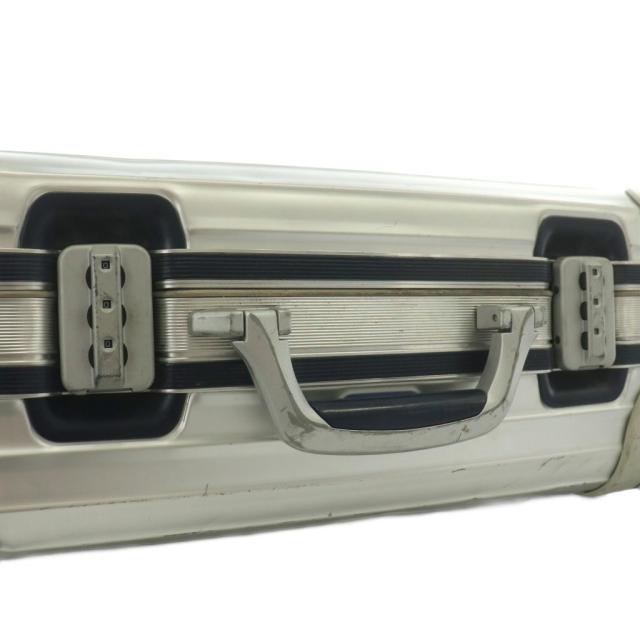 【中古】リモワ RIMOWA 925.52 シルバーインテグラル 2輪 キャリーケース スーツケース アルミ 機内持込可 32L 青ロゴ_7