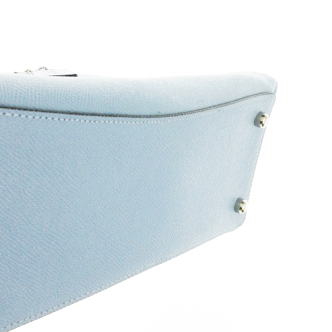 【中古】コーチ COACH セージキャリーオール ハンドバッグ 2way ショルダーバッグ レザー 革 ロゴ チャーム 青 中古】コーチ COACH セージキャリーオール ハンドバッグ 2way