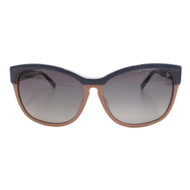 【中古】ディースクエアード DSQUARED2 サングラス セルフレーム 60□13 ブルー ピンク DQ0095 /UO ■GY18