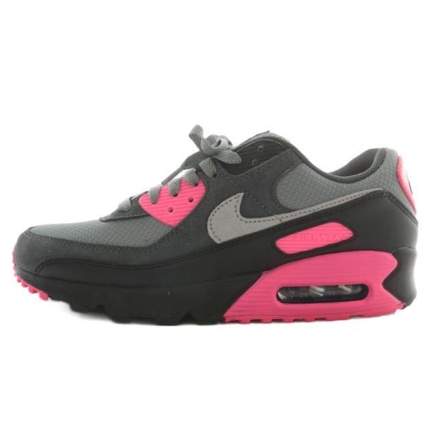 【中古】未使用品 ナイキ NIKE Air Max 90 Hyper Pink スニーカー ローカット US8.5 26.5cm グレー ピンク DM0029-010