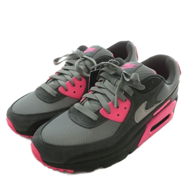 【中古】未使用品 ナイキ NIKE Air Max 90 Hyper Pink スニーカー ローカット US8.5 26.5cm グレー ピンク DM0029-010