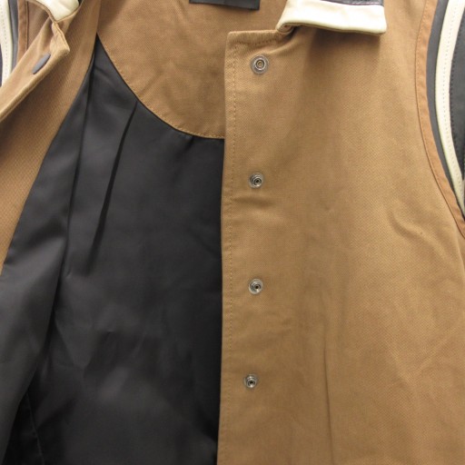 中古】ディーゼル DIESEL スタジャン ブルゾン ジャケット レザー切替