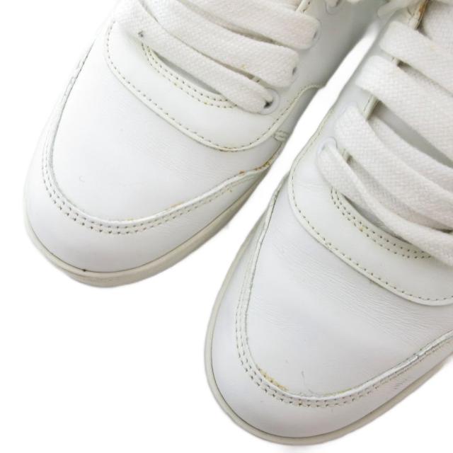 【中古】プラダスポーツ PRADA SPORT スニーカー シューズ ハイカット ロゴ サイドジップ 35.5 22.5cm