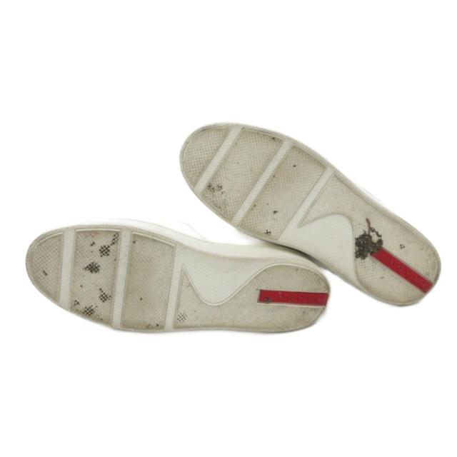 【中古】プラダスポーツ PRADA SPORT スニーカー シューズ ハイカット ロゴ サイドジップ 35.5 22.5cm