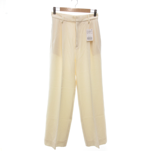【中古】未使用品 ミューズ MUSE タグ付き パンツ スラックス スリムテーパード センタープレス タック 36