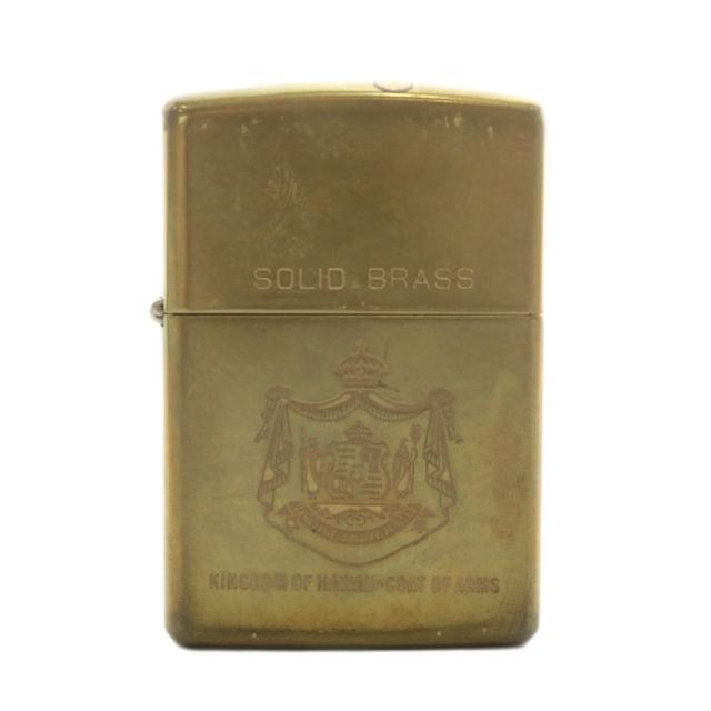 中古】ZIPPO SOLID BRASS KINGDOM OF HAWAII-COAT OF ARMS 1932 1992