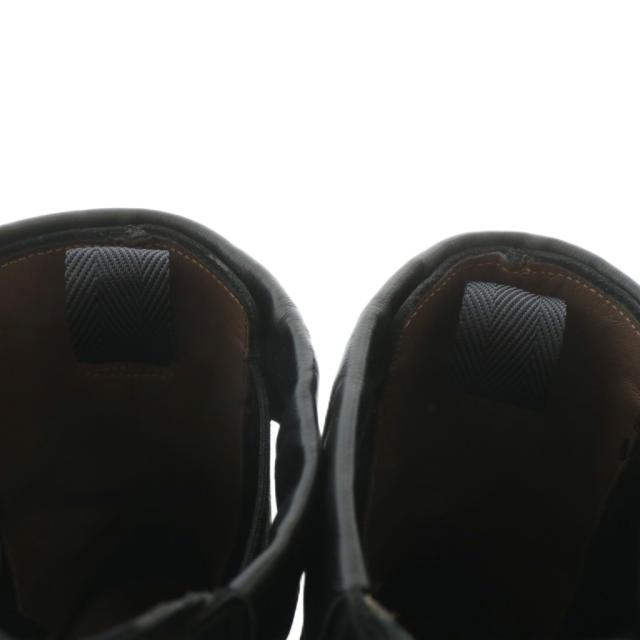 【中古】Salvatore Ferragamo IGLESIAS コンバットブーツ ショートブーツ サイドゴア ガンチーニ 8.5 26.5cm 黒