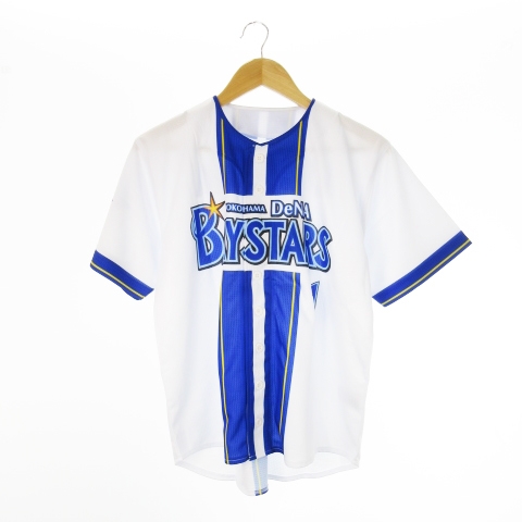 【中古】未使用品 ハイクオリティーレプリカユニフォーム 横浜DeNaベイスターズ No.1 桑原将志 半袖シャツ S 白_1