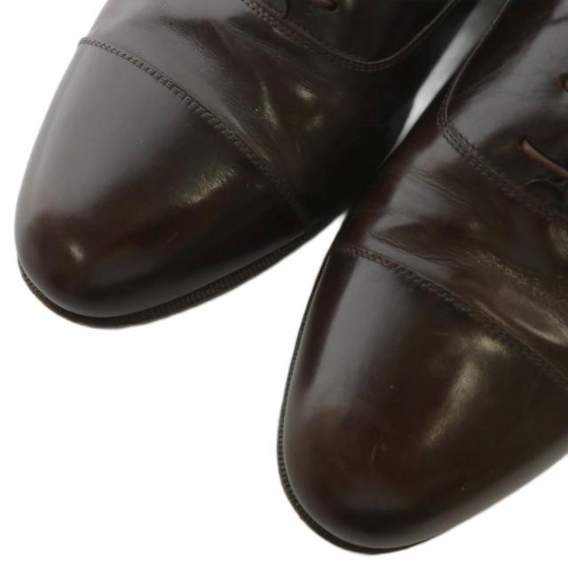 【中古】Salvatore Ferragamo ビジネスシューズ ドレス 革靴 レザー ストレートチップ 8.5 26.5cm 茶色
