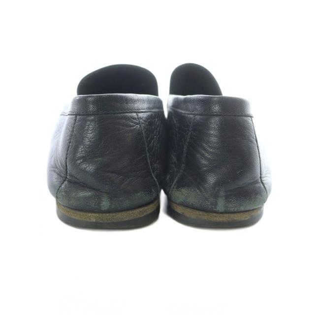【中古】エルメス HERMES コリエドシアン ビジネスシューズ 靴 ロゴ レザー 42 26.5-27cm 黒 ブラック ■GY18 /MQ_4