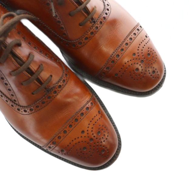 【中古】チャーチ セミブローグ ディプロマット ネバダカーフ 内羽根 ビジネスシューズ ドレスシューズ 革靴 26.5cm