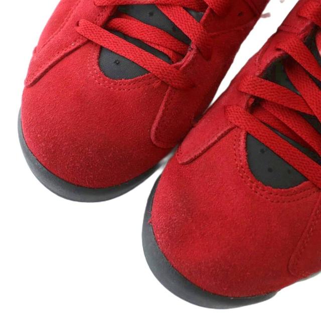 【中古】NIKE Air Jordan 6 Retro Toro Bravo スニーカー スエード ハイカット US9.5 27.5cm 赤 黒 CT8529-600