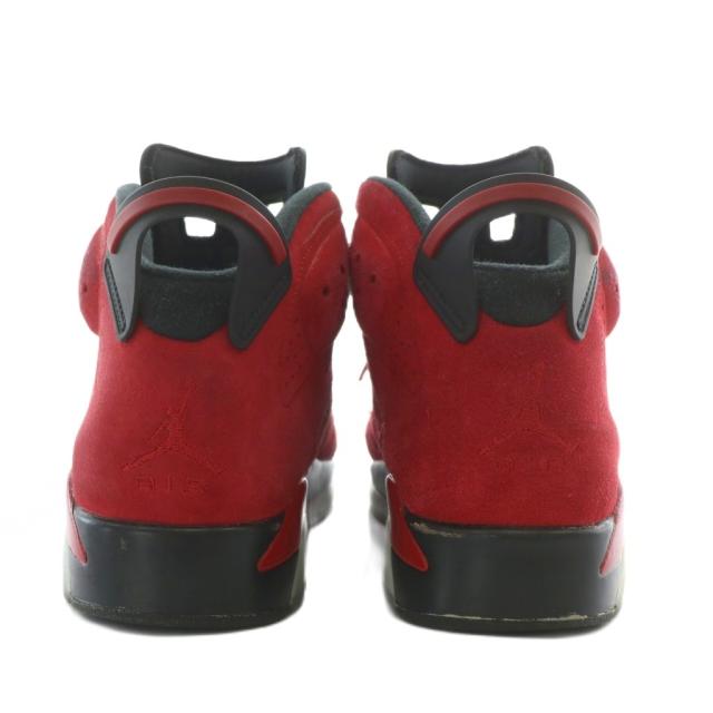 【中古】NIKE Air Jordan 6 Retro Toro Bravo スニーカー スエード ハイカット US9.5 27.5cm 赤 黒 CT8529-600
