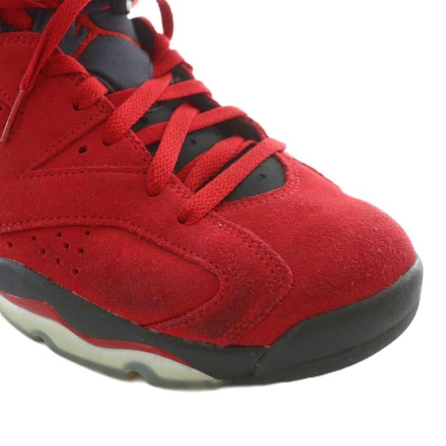 【中古】NIKE Air Jordan 6 Retro Toro Bravo スニーカー スエード ハイカット US9.5 27.5cm 赤 黒 CT8529-600