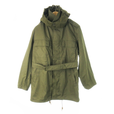 【中古】ozkn presov M-65 チェコスロバキア軍 ジャケット コート フーディ ベルト付き ミリタリー 緑 カーキ /CK1