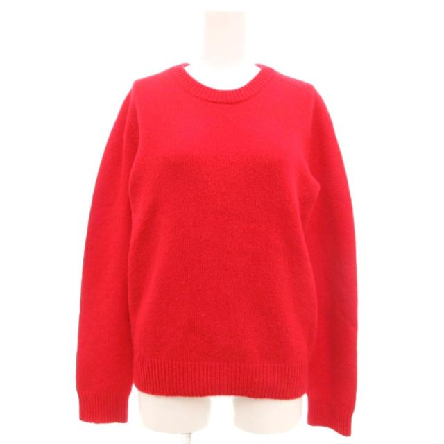 【中古】セリーヌ CELINE エディ期 ニット セーター ウール クルーネック 長袖 XS 赤 レッド 2A515350D /NU ■GY11