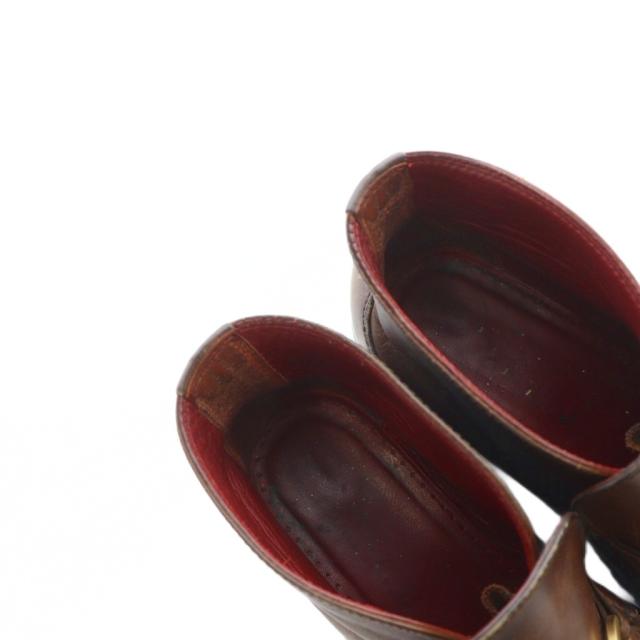 【中古】サルヴァトーレフェラガモ Salvatore Ferragamo ローファー モカシン ガンチーニ レザー 5 22.5cm 茶