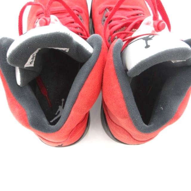 【中古】ナイキ NIKE ジョーダン 5 Toro Bravo ジャンプマン スニーカー シューズ スエード ハイカット 27.5cm 赤
