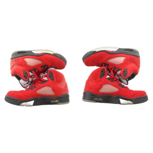 【中古】ナイキ NIKE ジョーダン 5 Toro Bravo ジャンプマン スニーカー シューズ スエード ハイカット 27.5cm 赤
