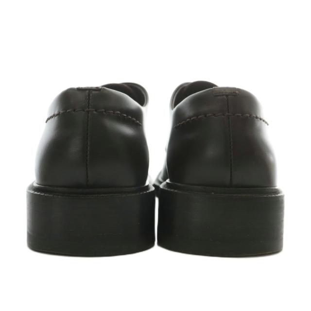 【中古】GUCCI ビジネスシューズ ローファー レザー ラウンドトゥ モンクストラップ 40.5 25.5cm ダークブラウン