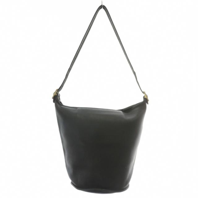 【中古】コーチ COACH オールドコーチ ヴィンテージ USA製 9085 ダッフル サック ショルダー バッグ レザー バケツ 黒