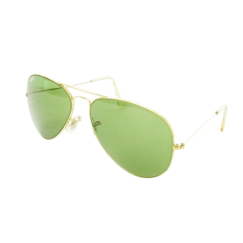 【中古】RAY BAN B&L サングラス アイウェア メタルフレーム ティアドロップ ダブルブリッジ ゴールドカラー