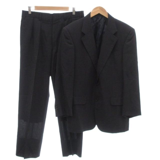 【中古】バーバリー ロンドン スーツ セットアップ テーラードジャケット パンツ スラックス シャドーチェック 2B