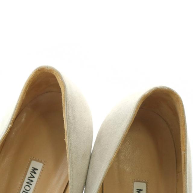 【中古】マノロブラニク MANOLO BLAHNIK パンプス スエード ポインテッドトゥ ピンヒール 36.5 23.5cm グレー