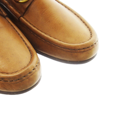 【中古】グッチ GUCCI ローファー ホースビット レザー 革 6.5 23.5cm 茶 ブラウン /CK16 ■GY17 レディース