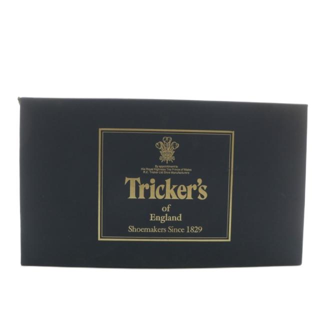 【中古】TRICKER'S カントリーブーツ レザー ショート ウィングチップ メダリオン 4.5 23.5cm 茶色 LS180