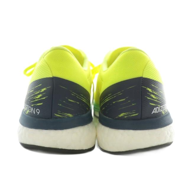 【中古】未使用品 adidas ADIZERO BOSTON 9 スニーカー ランニングシューズ ローカット US10.5 28.5cm 黄色 黒 H68740