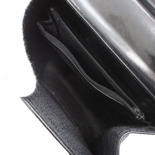 【中古】ヴェルサーチ ヴェルサーチェ VERSACE サンバーン ハンドバッグ フォーマルバッグ 黒 ブラック_4
