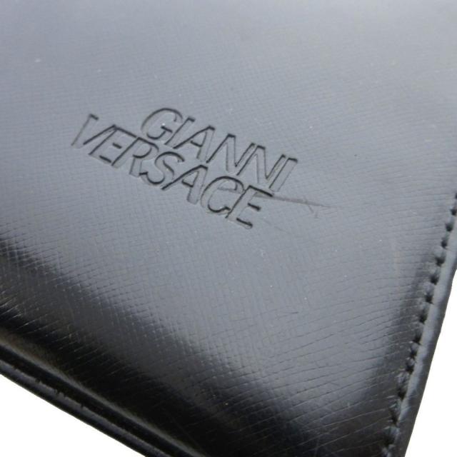 【中古】ヴェルサーチ ヴェルサーチェ VERSACE サンバーン ハンドバッグ フォーマルバッグ 黒 ブラック_6